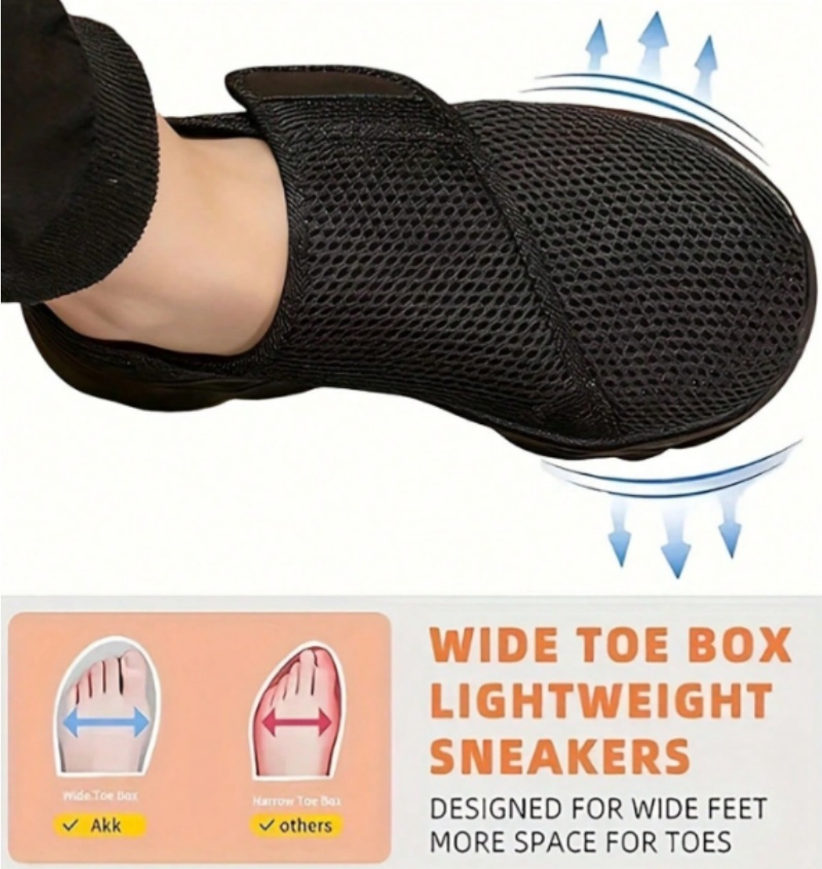 Sneaker Box - Neue atmungsaktive Mesh-Wanderschuhe für Herren, verstellbarer