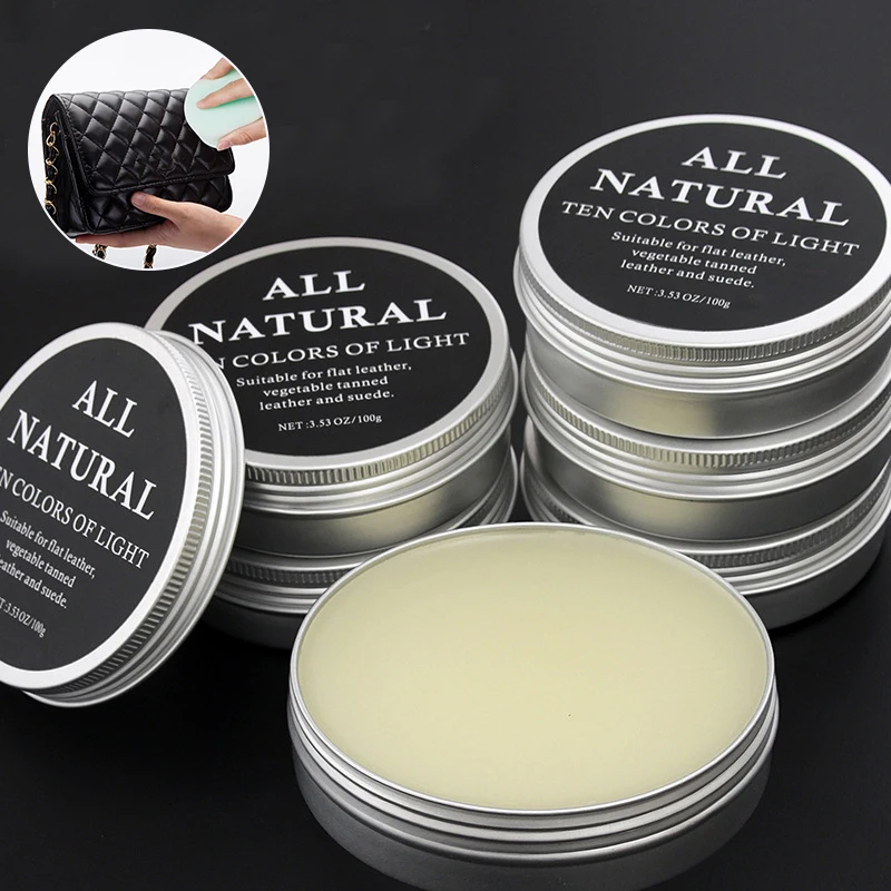 Leather Shoe Polish - 30 ml/100 ml Nerzöl-Creme für Lederschuhe,